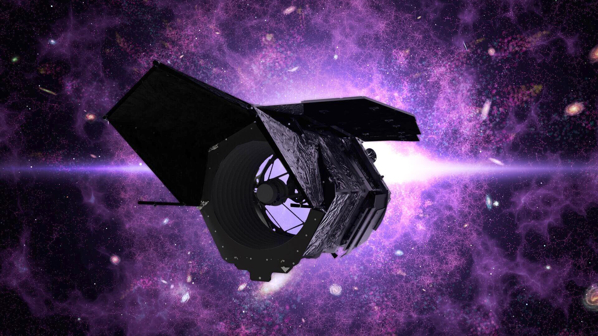 An artist’s illustration of the Nancy Grace Roman Space Telescope. Credit: NASA’s Goddard Space Flight Center