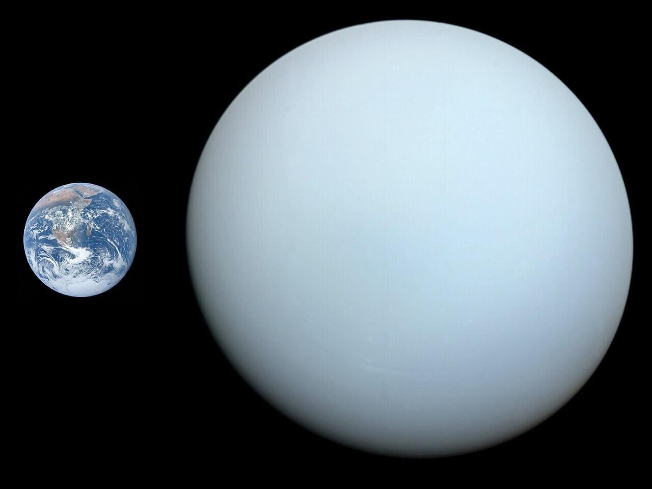 63 Earths could fit inside of Uranus. Credit: Wikipedia Commons