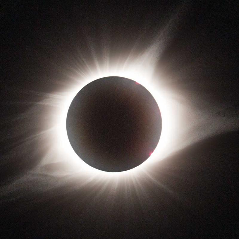 Image of a total solar eclipse.