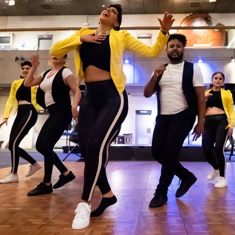 A group of dancers preforming at ¡A Bailar!