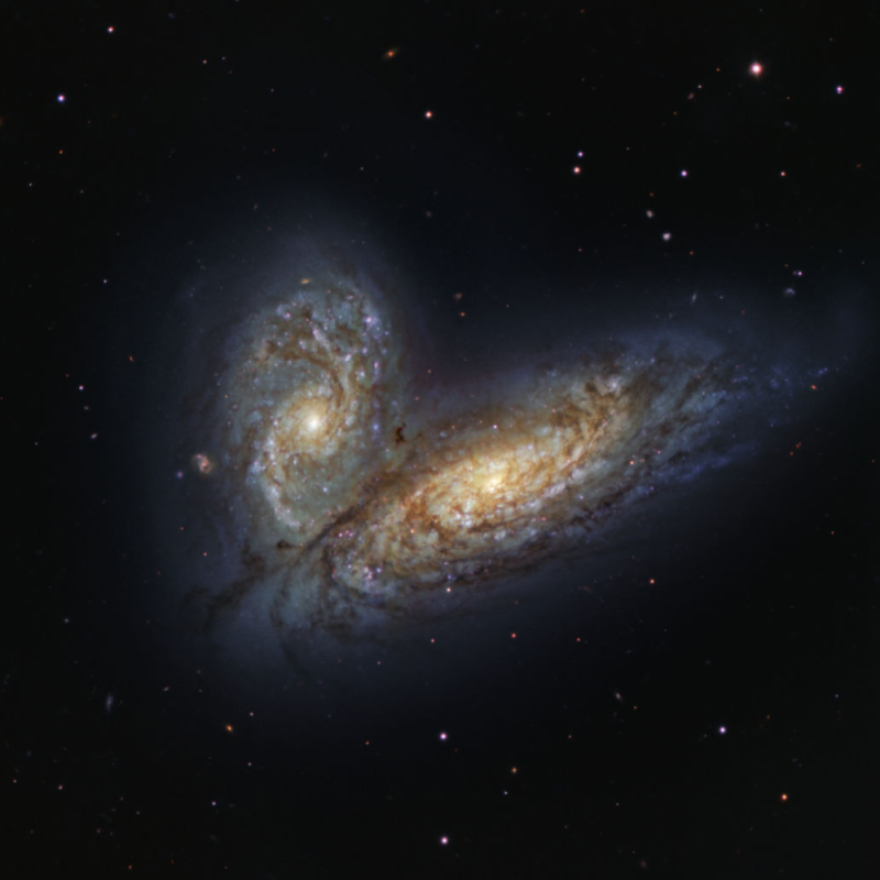 A galaxy in space.